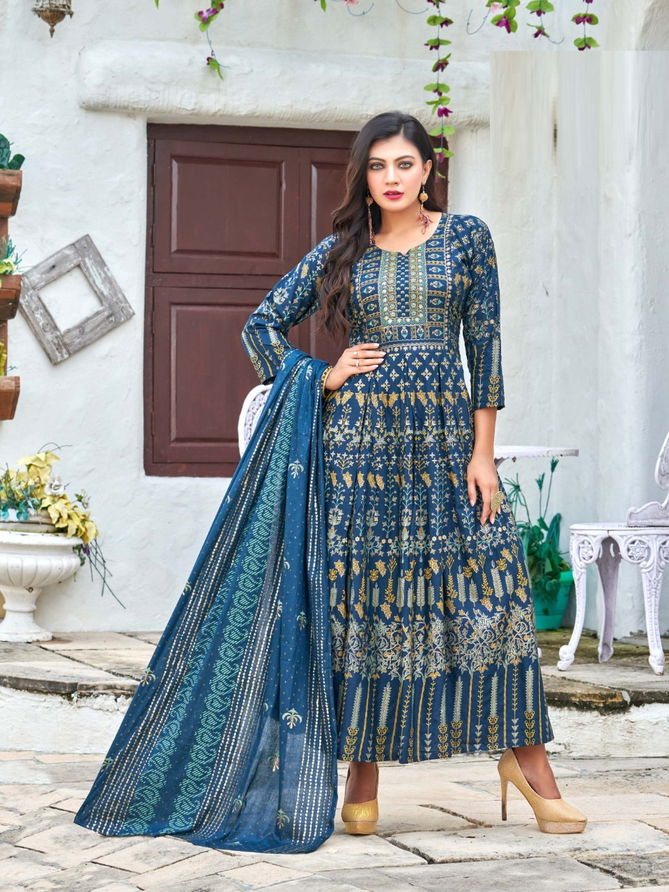 Hirwa Sanskriti Ethnic Wear Wholesale Kurti With Dupatta 